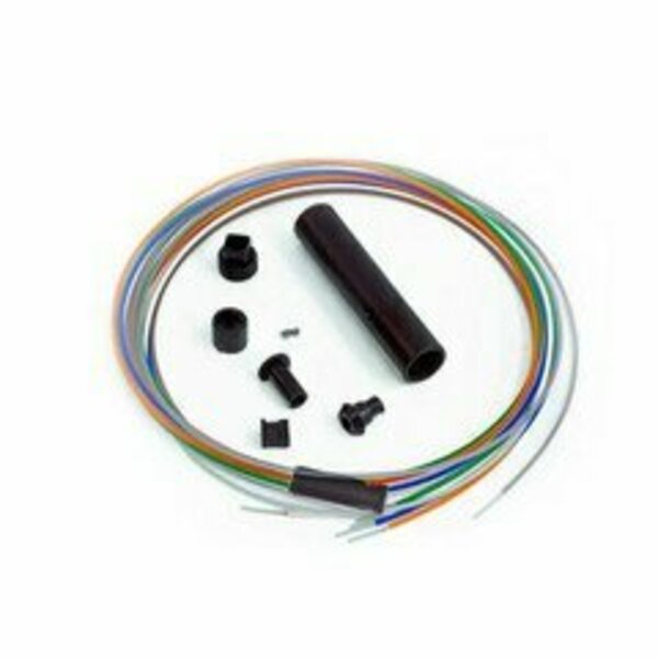 Swe-Tech 3C 6-Fiber Distribution Break-Out Kit, 2mm Color Coded 40 inch Tubing, Accepts 900um FWT15F3-02206